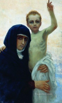  1896 Painting - madonna with child 1896 Ilya Repin